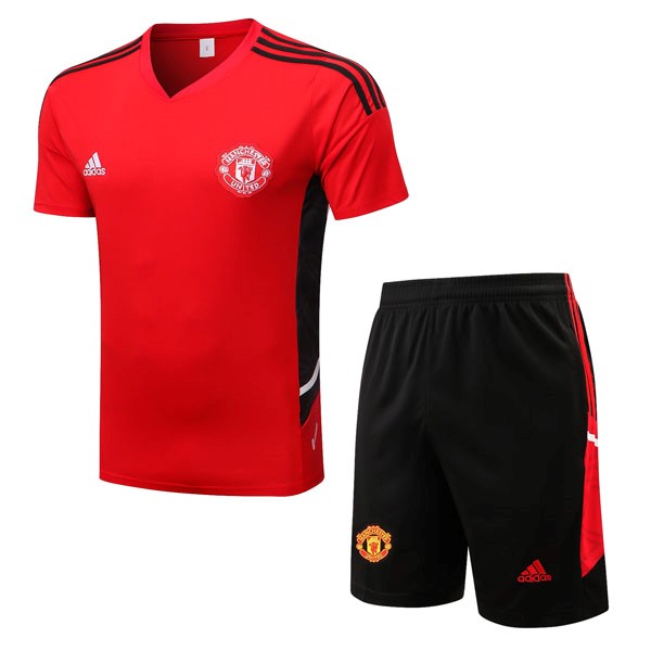 Trainingsshirt Manchester United Komplett-Set 2022-2023 Rote